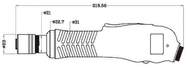 wymiary wkrętaka bezszczotkowego